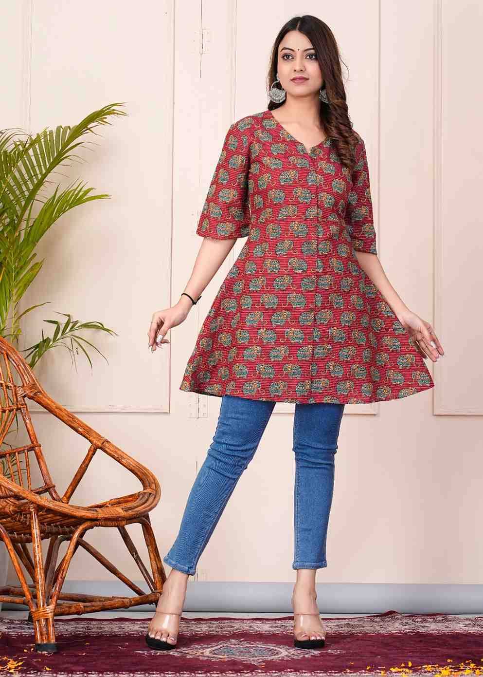 HIGH DEMAND ELEPHANT KATHA DESIGN TOP