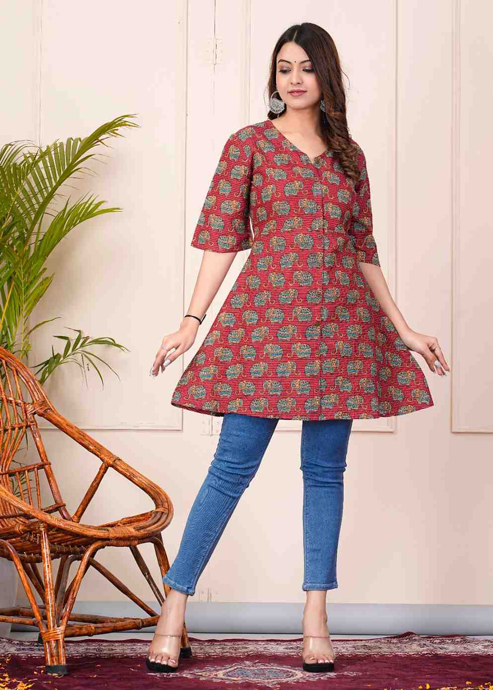 HIGH DEMAND ELEPHANT KATHA DESIGN TOP