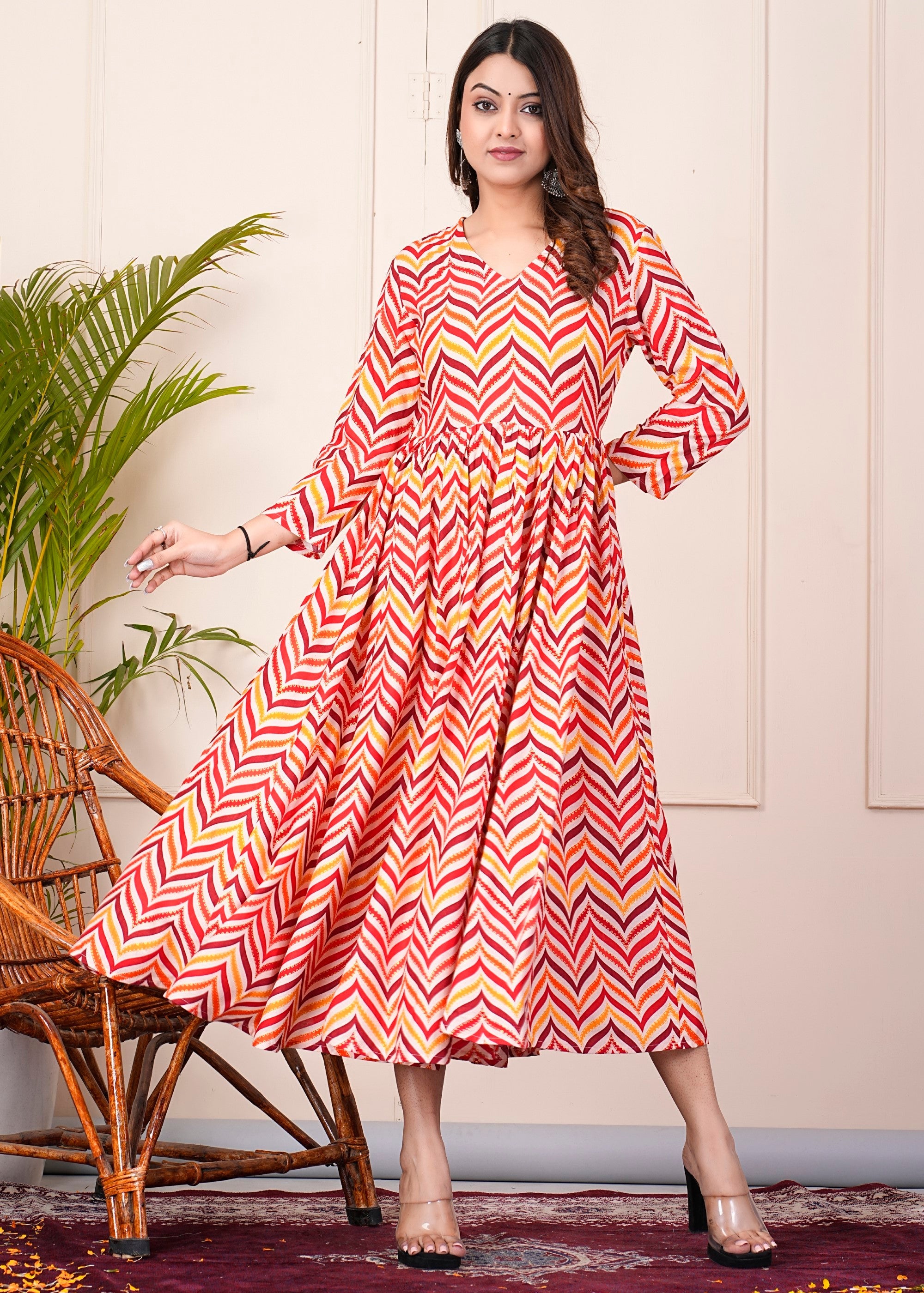 SUNEKH ANARKALI KURTI WITH DESIGNER PRINT