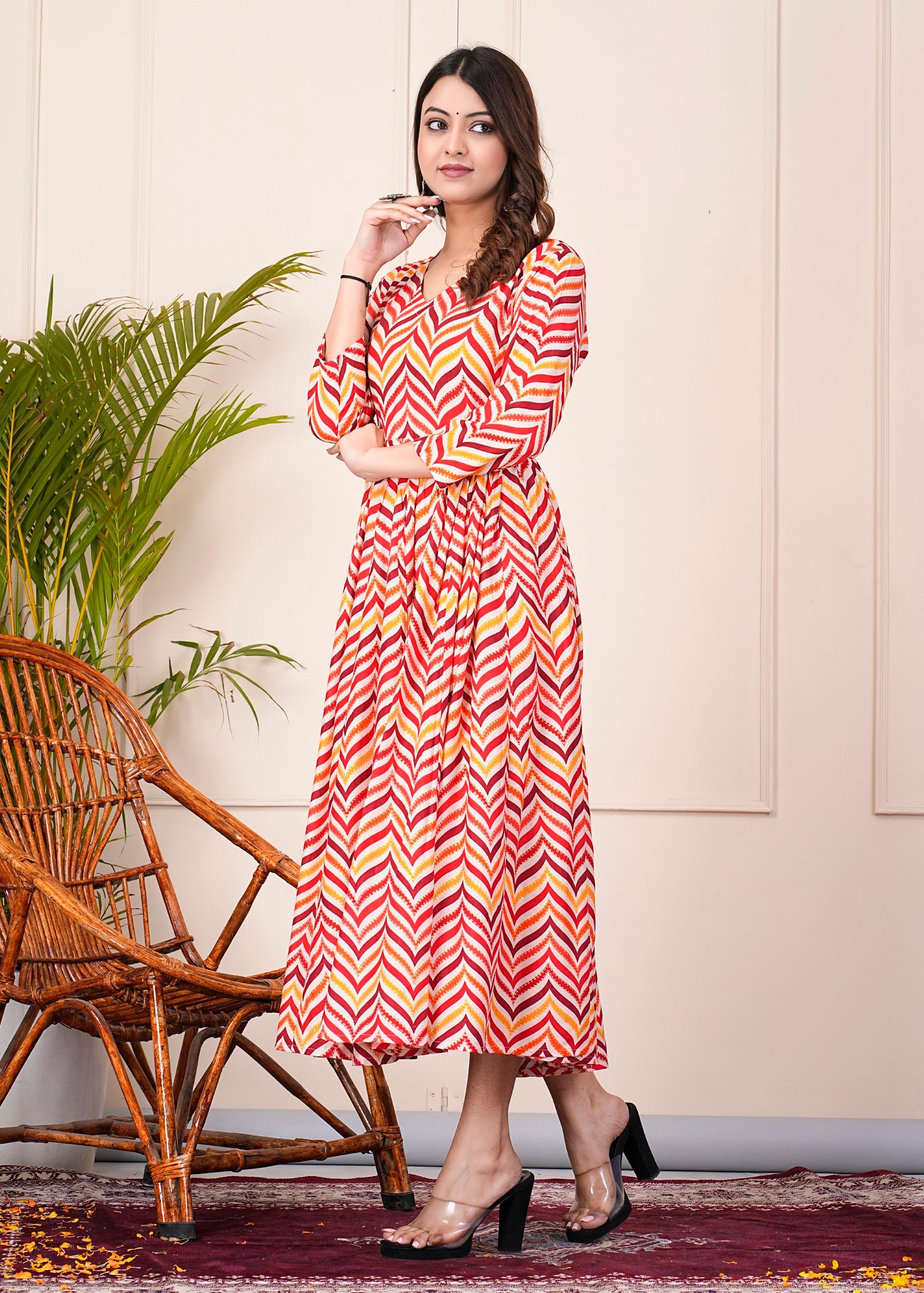 SUNEKH ANARKALI KURTI WITH DESIGNER PRINT