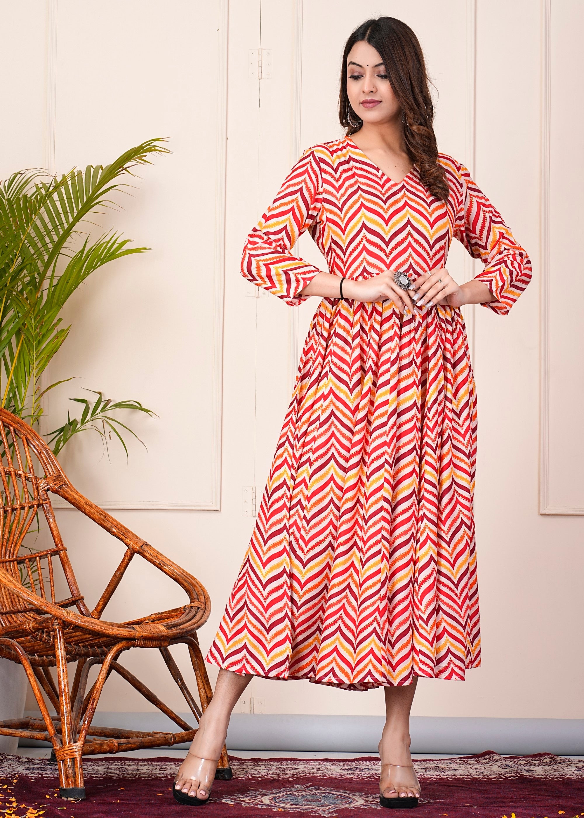 SUNEKH ANARKALI KURTI WITH DESIGNER PRINT