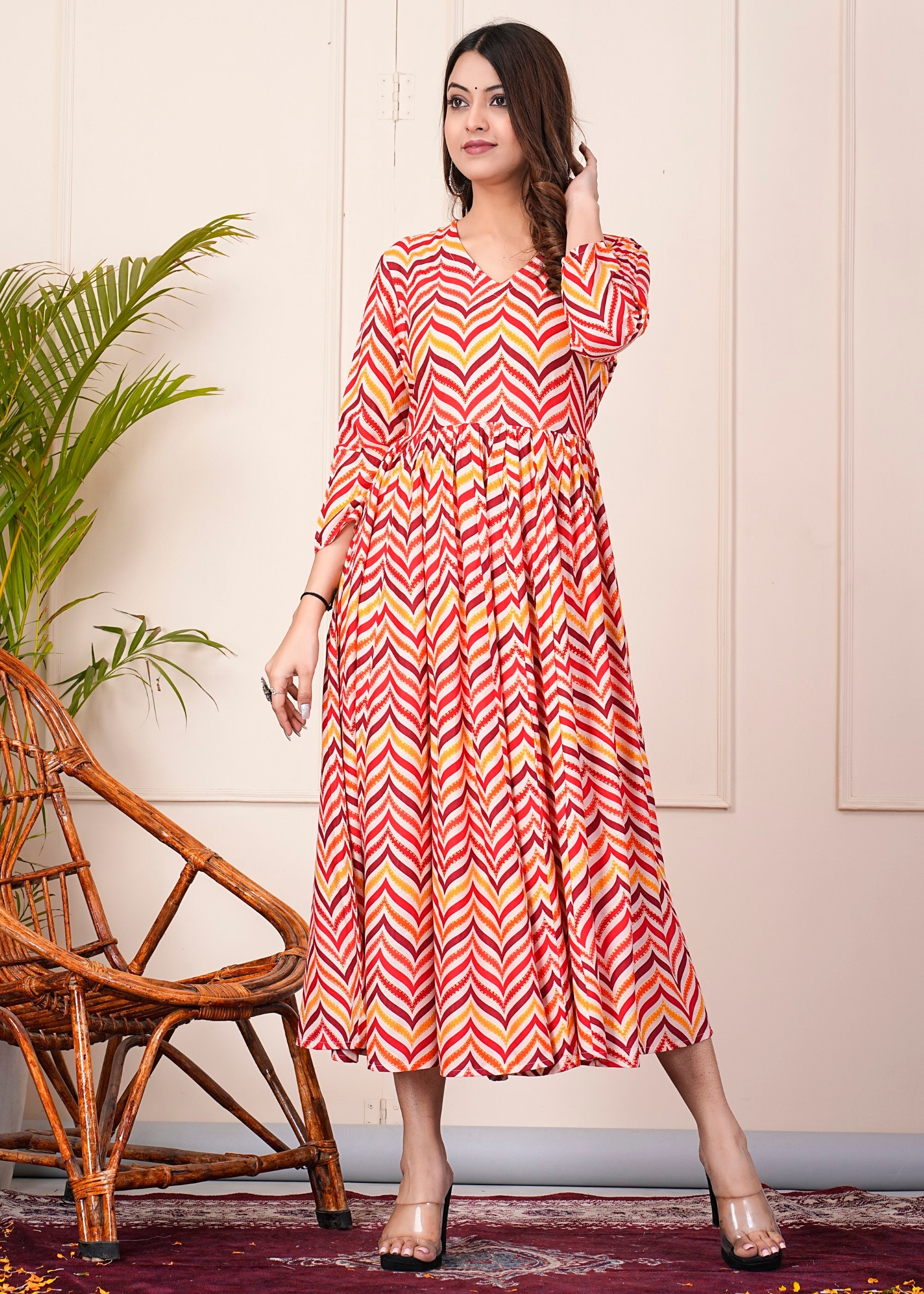 SUNEKH ANARKALI KURTI WITH DESIGNER PRINT