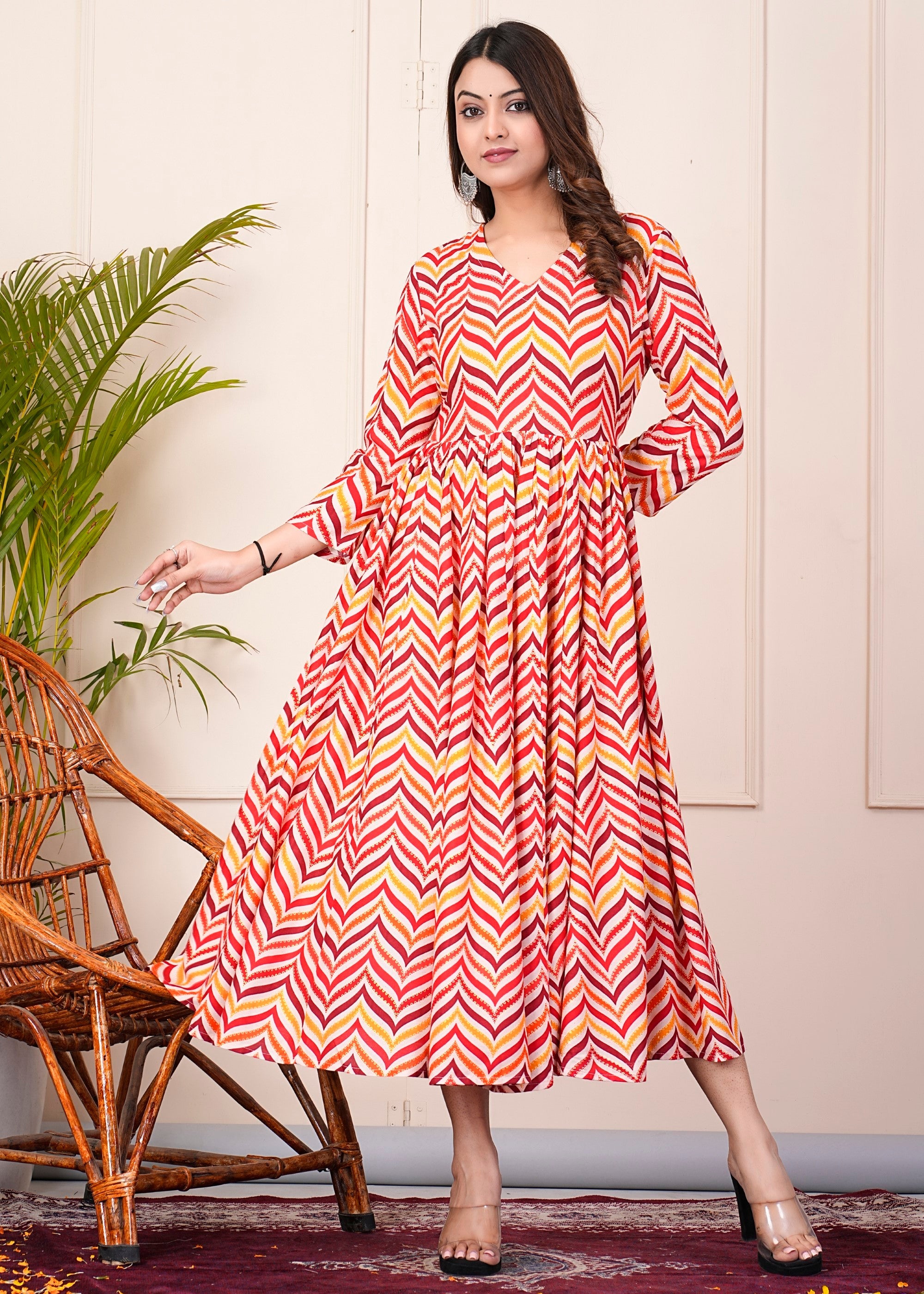 SUNEKH ANARKALI KURTI WITH DESIGNER PRINT