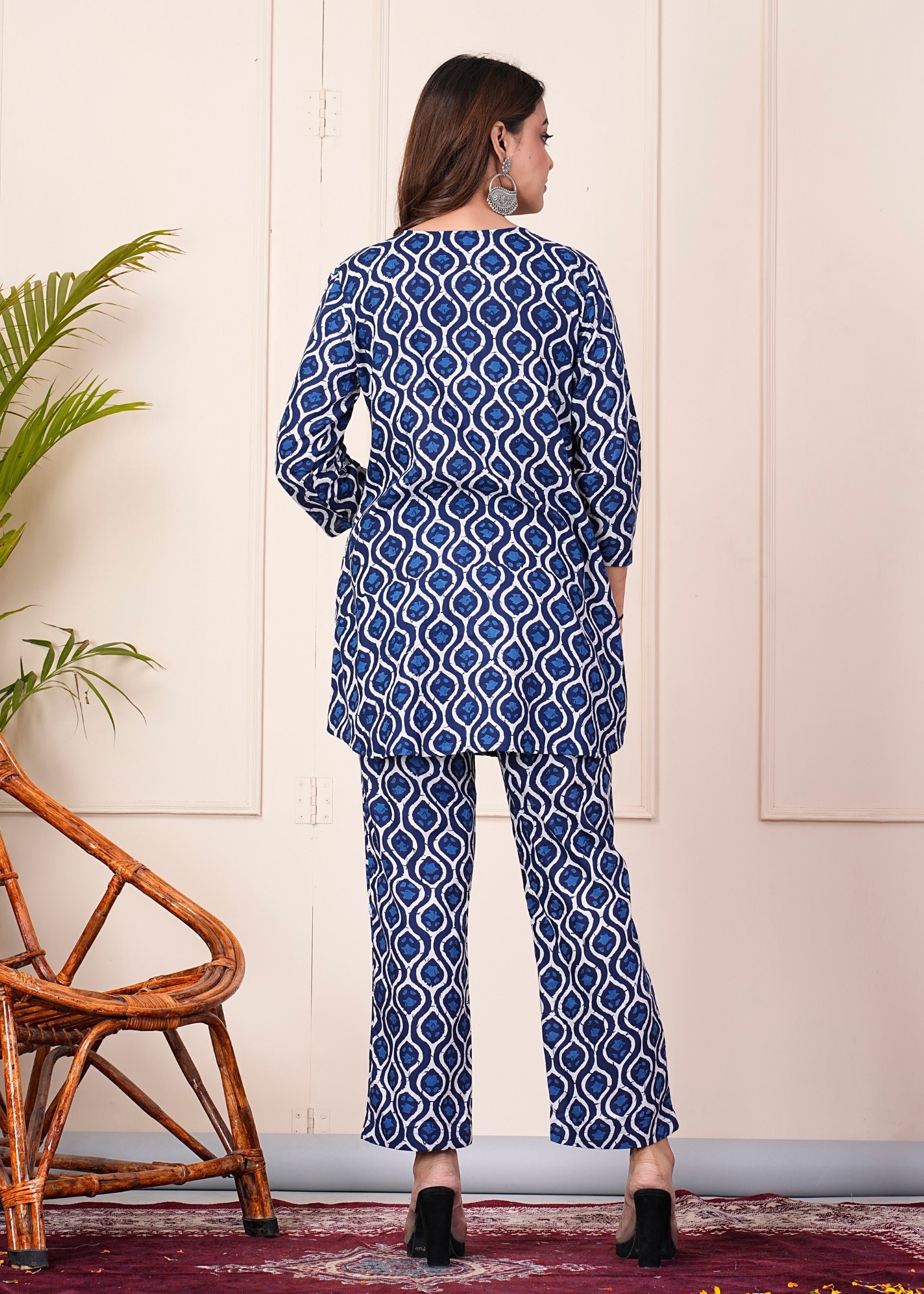 SUNEKH DABU PRINT JUMP SUITS