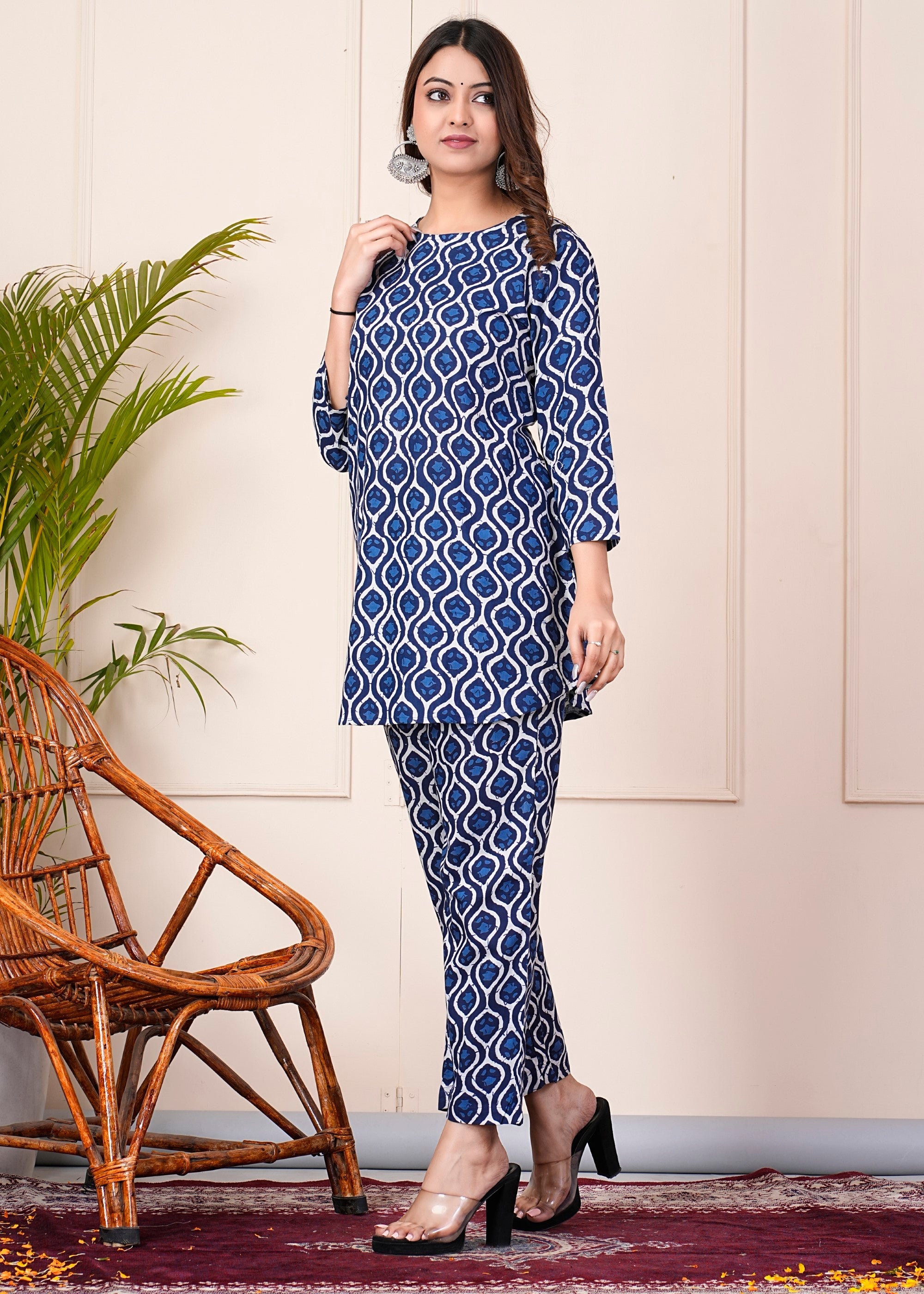 SUNEKH DABU PRINT JUMP SUITS