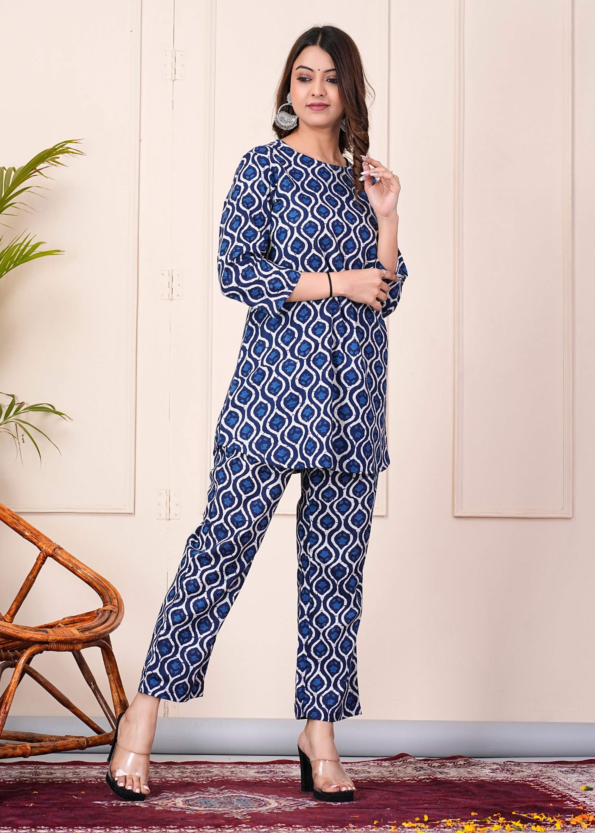 SUNEKH DABU PRINT JUMP SUITS