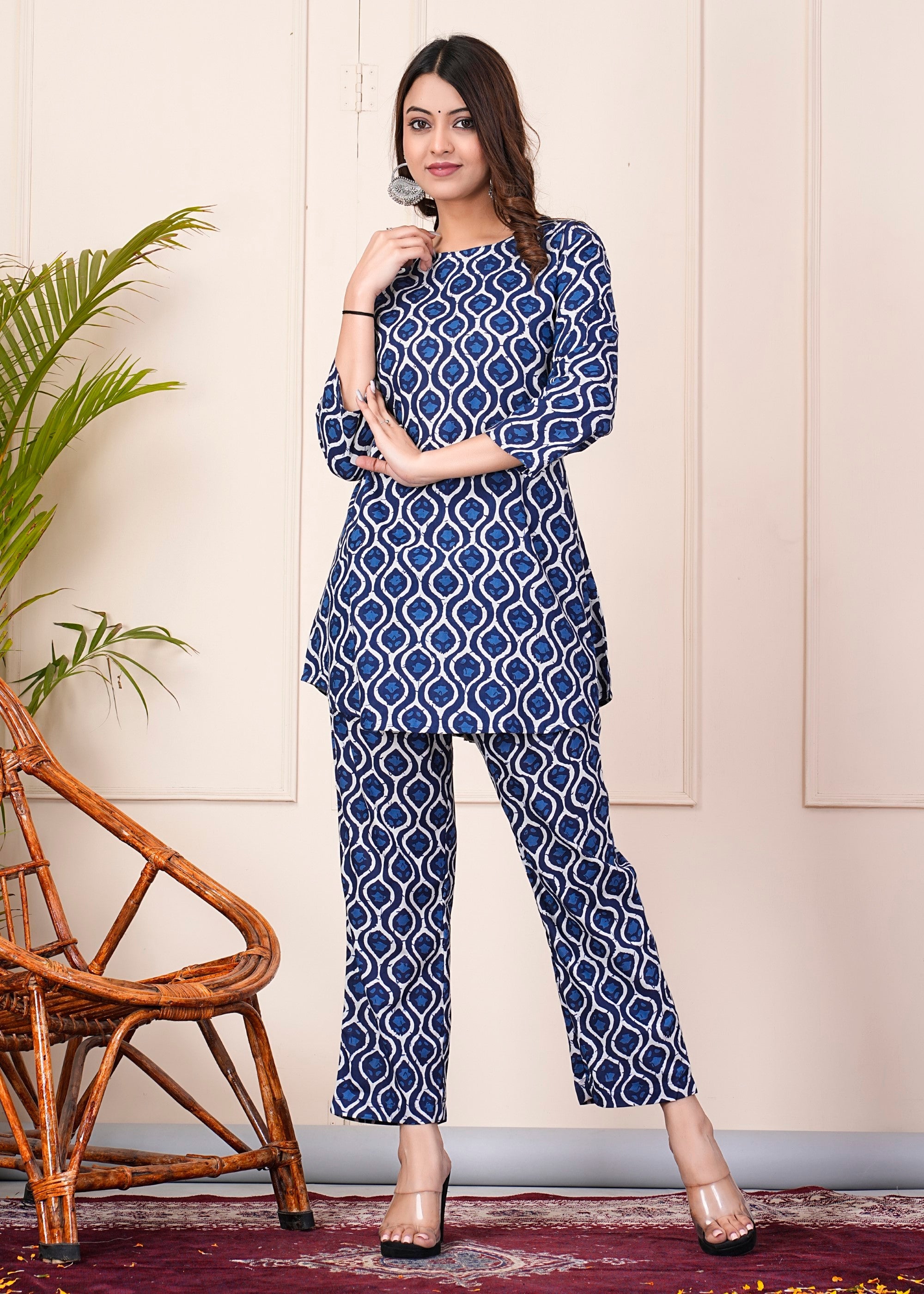 SUNEKH DABU PRINT JUMP SUITS