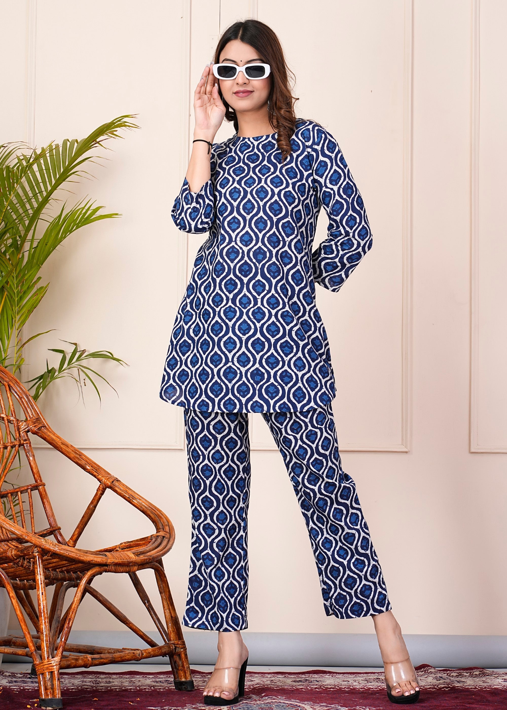 SUNEKH DABU PRINT JUMP SUITS