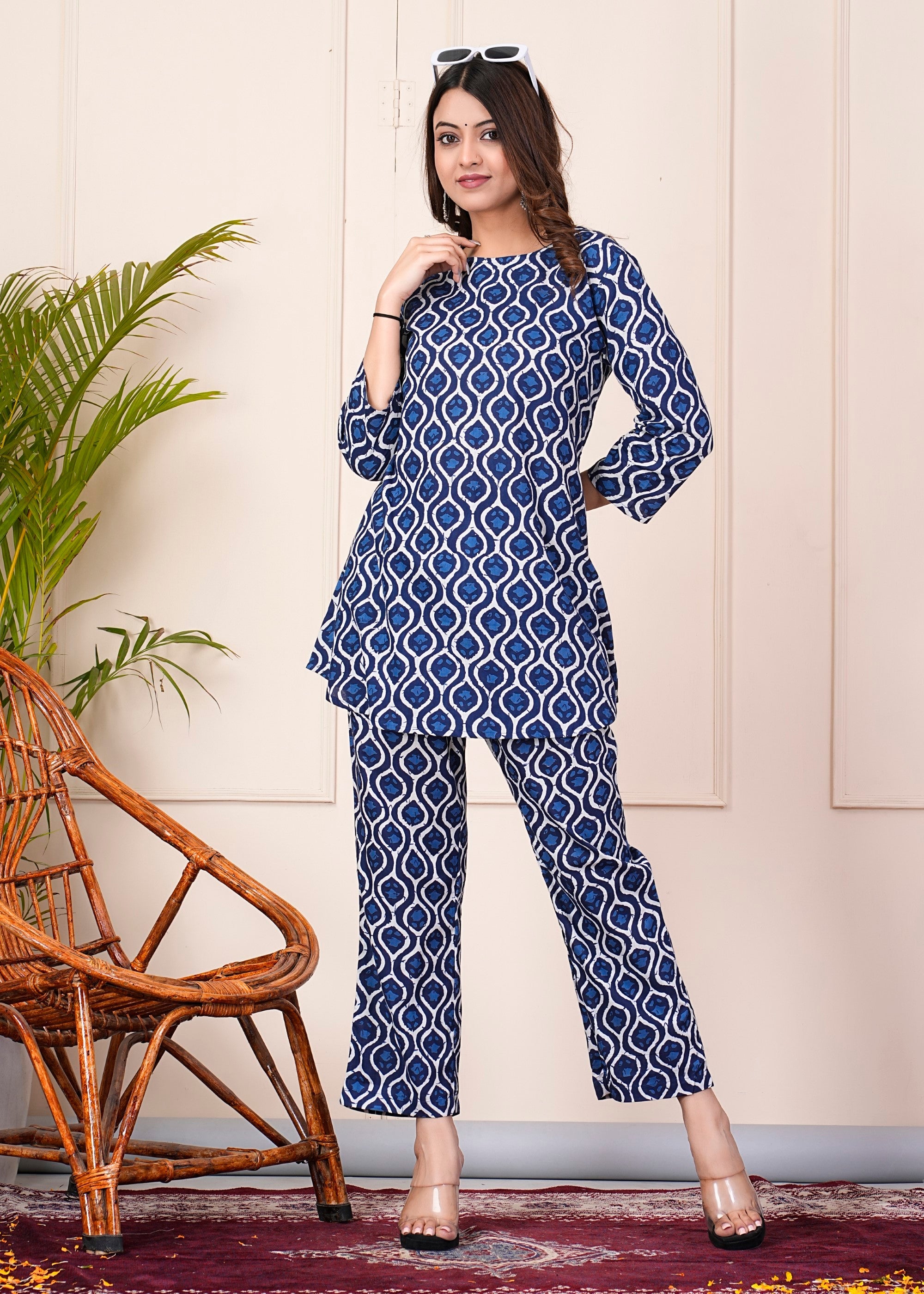 SUNEKH DABU PRINT JUMP SUITS